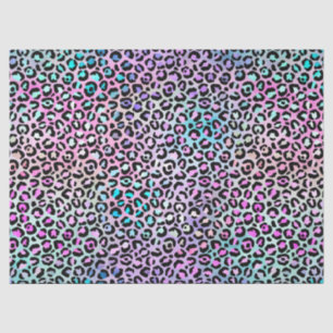 Papel De Seda La Serie Leopardo Irisado Diseño 12