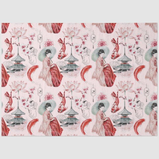 Papel De Seda La Serie Okinawa Diseño 5 (Anverso)