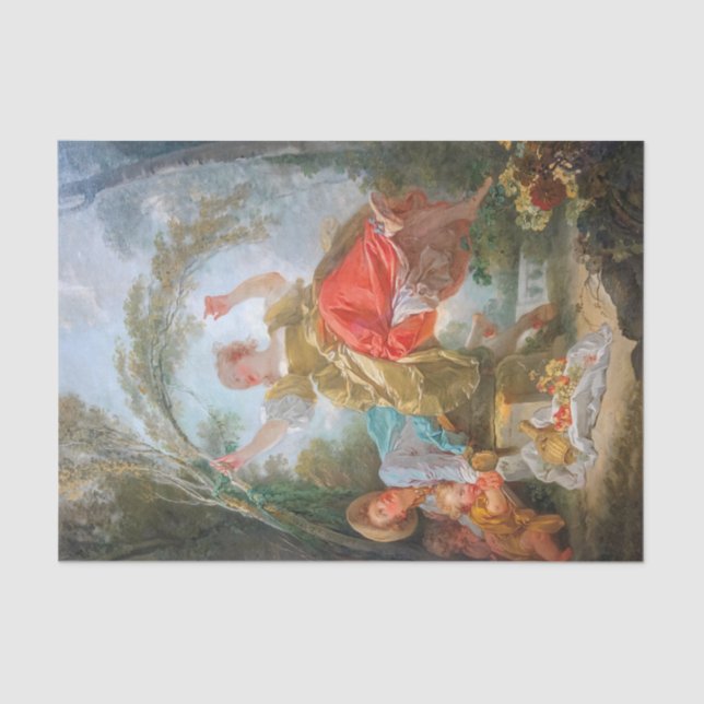 Papel De Seda La sesión de Jean Honore Fragonard (Anverso)