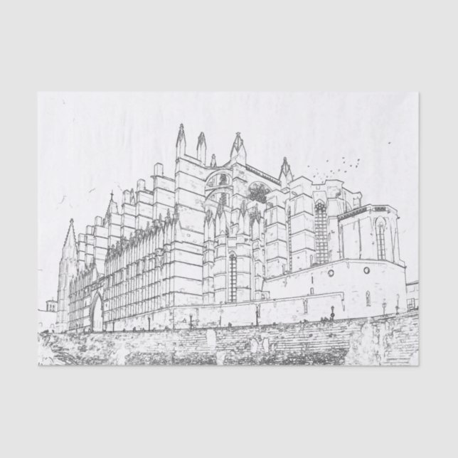 Papel De Seda La Seu, the Cathedral of Palma de Mallorca - Spain (Anverso)