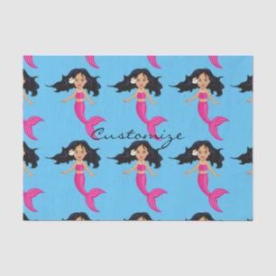 Papel De Seda La sirena de cola rosada Thunder_Cove