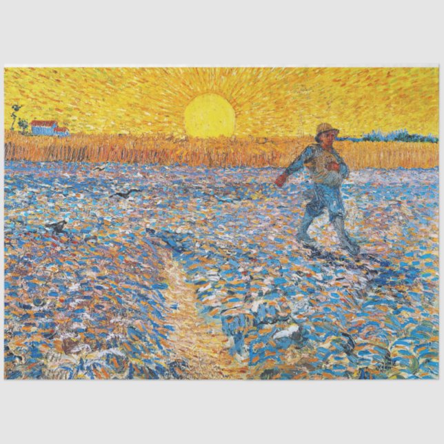 Papel De Seda La Sower, Van Gogh (Anverso)