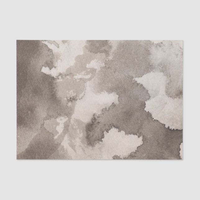 Papel De Seda La tinta gris gris blanca negra del modelo de la (Anverso)