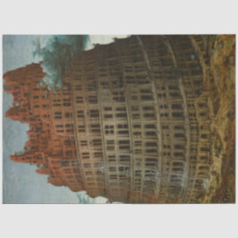 Papel De Seda La Torre de Babel (por Pieter Bruegel el Mayor)