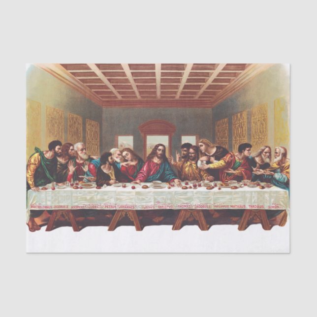 Papel De Seda La última cena (Anverso)