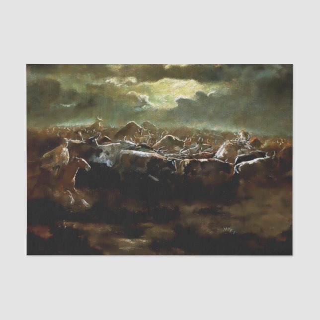 Papel De Seda “La última resistencia” Arte occidental de Charles (Anverso)