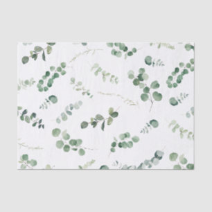 Papel De Seda La vegetación Eucalyptus Green Leaves Decoupage C