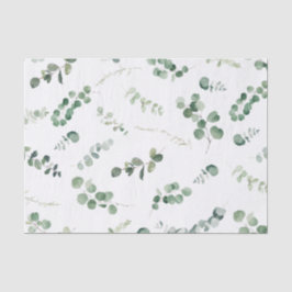 Papel De Seda La vegetación Eucalyptus Green Leaves Decoupage Cr