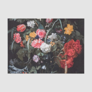 Papel De Seda La vida con flores y mariposas