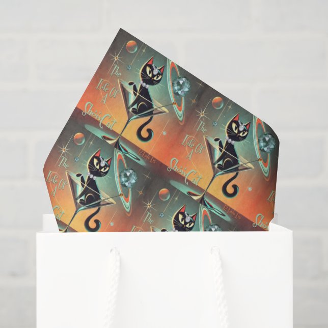 Papel De Seda La Vida De Un Gato De Chispa (Bolsa de regalo)