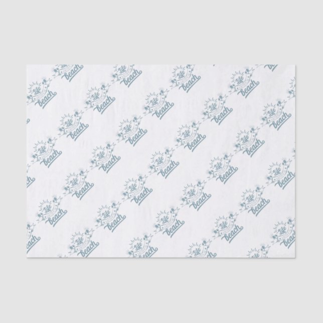 Papel De Seda La vida mejor en la playa (Anverso)