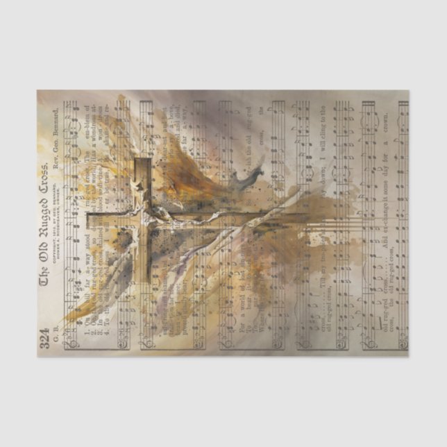 Papel De Seda La vieja cruz asaltada (Anverso)