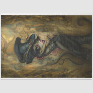 Papel De Seda La vieja página de Lizard Lady Decoupage