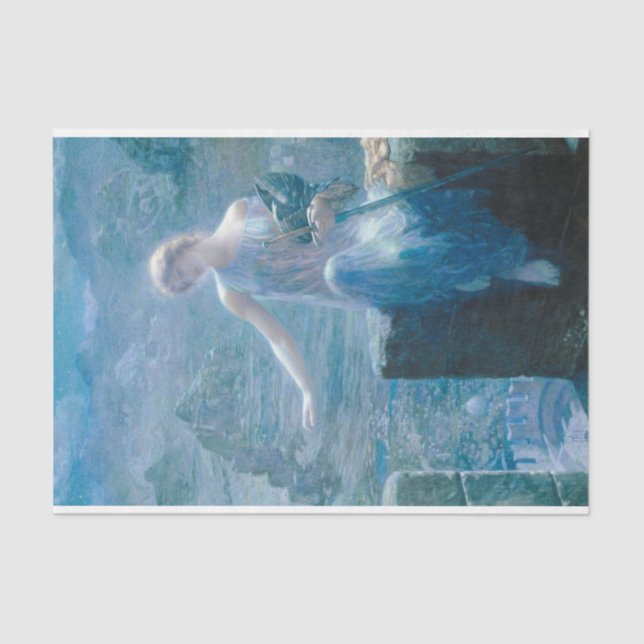 Papel De Seda La vigilia de Valkyrie (Dama elegante en un castil (Anverso)