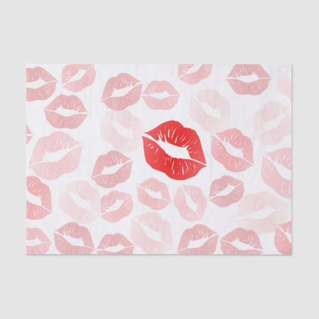 Papel De Seda Labios del lápiz labial (Anverso)