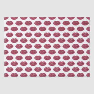 Papel De Seda Labios rojos