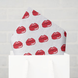 Papel De Seda Labios rojos divertidos 