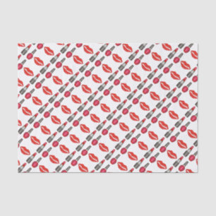 Papel De Seda Labios rojos Labios Labios Nail Belleza Polaca Tej