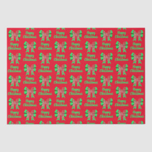 Papel De Seda Labradoodle Navidades rojos perro y vaca verde