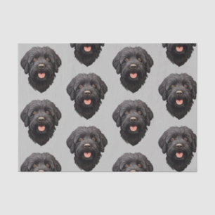 Papel De Seda Labradoodle Perro Negro