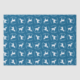 Papel De Seda Labrador Dog Baby Shower Blue Boy Lab