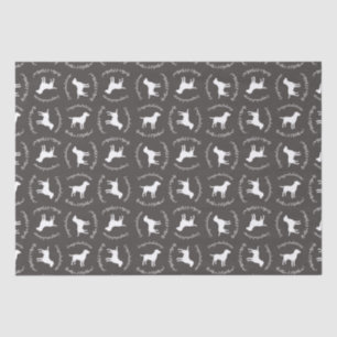 Papel De Seda Labrador Dog Baby Shower Lab Género gris neutro