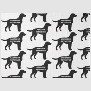 Papel De Seda labrador nombre silhouette