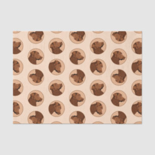 Papel De Seda Labrador recuperador pintura de chocolate Lab arte