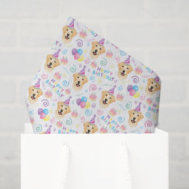 Papel De Seda Labrador Retriever Tissue Paper in White
