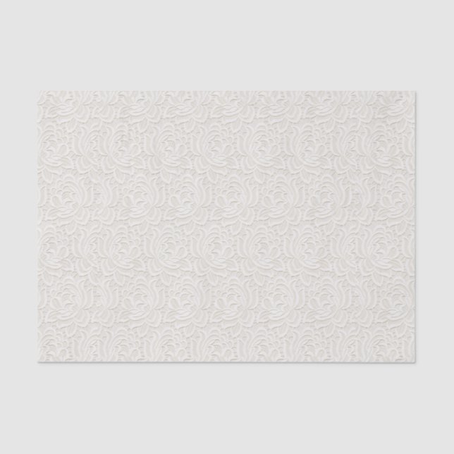 Papel De Seda Lace Boda blanco (Anverso)