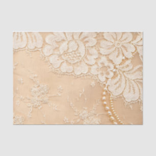 Papel De Seda Lace y Perlas