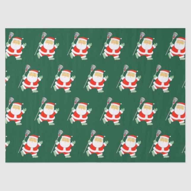 Papel De Seda Lacrosse Christmas Holiday (Anverso)