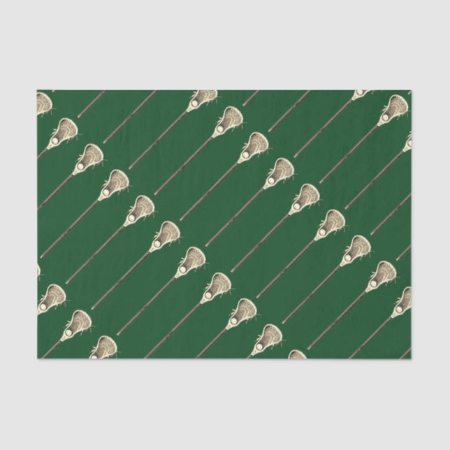 Papel De Seda Lacrosse Green Sports Tissue Paper (Anverso)