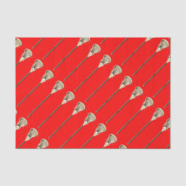 Papel De Seda Lacrosse Red Sports Tissue Paper