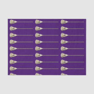 Papel De Seda Lacrosse Sports Purple Tissue Paper