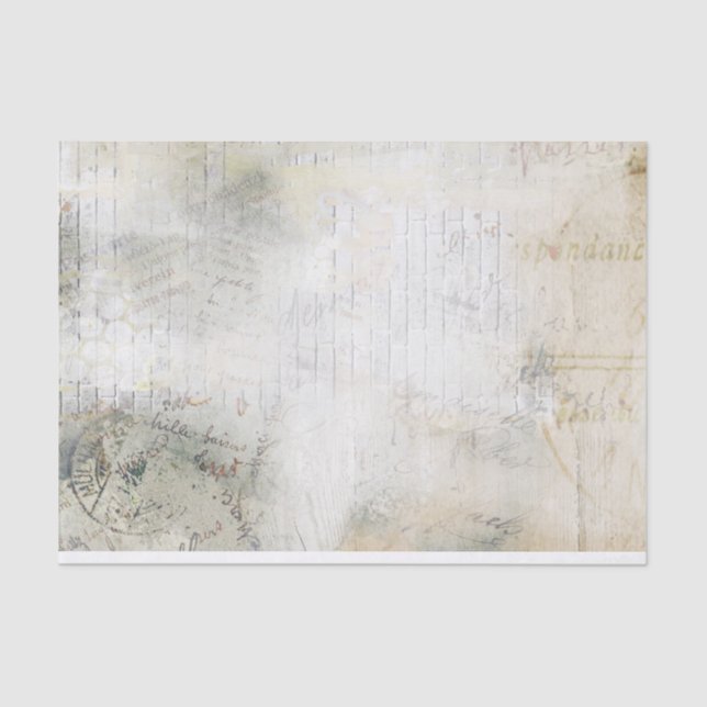 Papel De Seda Ladrillo Vintage (Anverso)