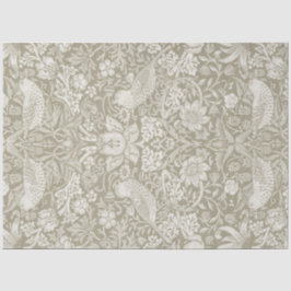 Papel De Seda Ladrón de fresa Ivory, William Morris