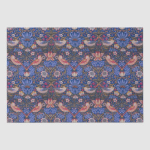 Papel De Seda Ladrón de Fresas Morris Lavanda Rosa Púrpura Arte