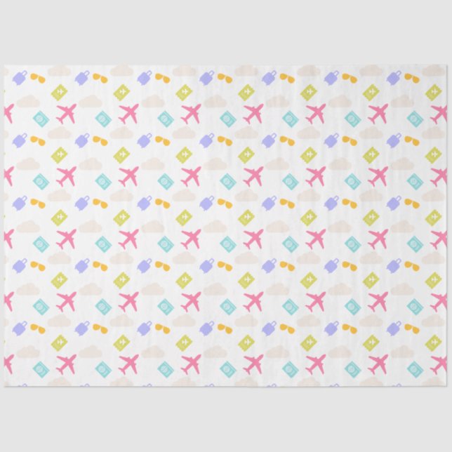 Papel De Seda Lady Aviator Tissue Paper (Anverso)