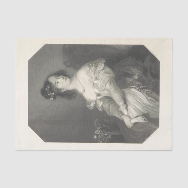 Papel De Seda Lady Black y White (Anverso)