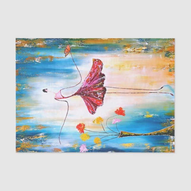 Papel De Seda Lady blue, Decoupage (Anverso)