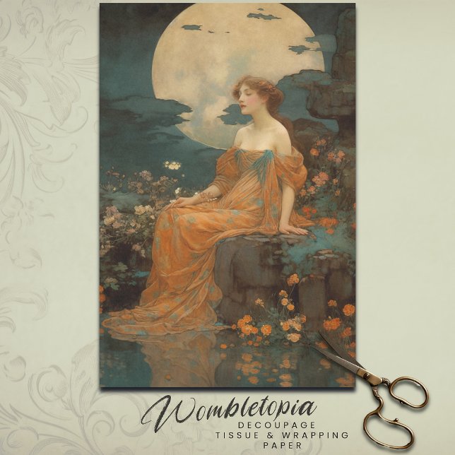 Papel De Seda Lady by Moonlight, desenlace Art Nouveau (Subido por el creador)