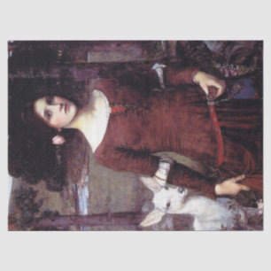 Papel De Seda Lady Clare de J W Waterhouse 1900