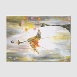 Papel De Seda Lady con un desenlace de mariposa