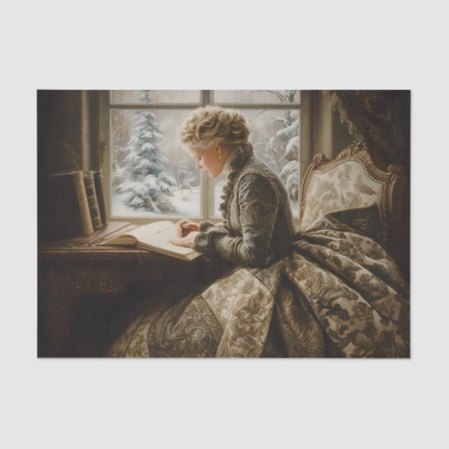 Papel De Seda Lady in Winter (Anverso)