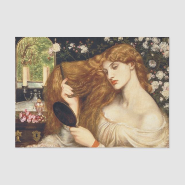 Papel De Seda Lady Lilith por Dante Gabriel Rossetti (Anverso)