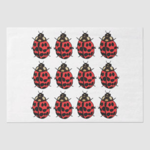Papel De Seda Ladybug Red Black Insect Ladybug