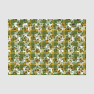 Papel De Seda Ladybug-Sunflowers Plaid