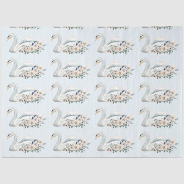 Papel De Seda Lago de los Cisnes (Anverso)