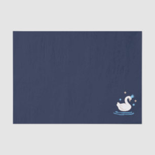 Papel De Seda Lago encantado - Cisne elegante